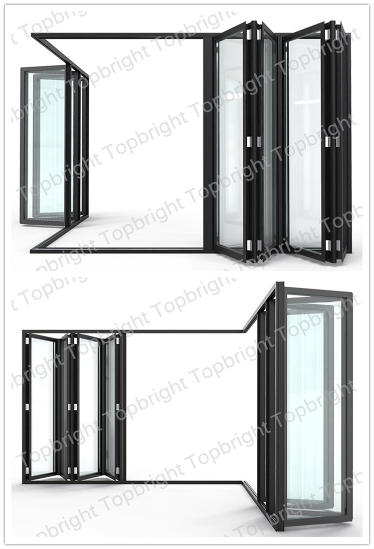 Practical Affordable Soundproof Graphic Design Metal PVC Interior Folding Door