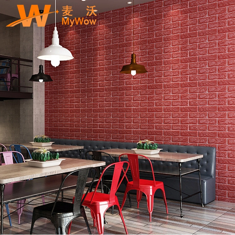 3D Brick Wall Tiles Selfadhesive Panel PE Foam Panel Wall Sticker for Home Decoration