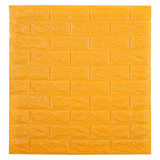 Pink White PE Wall Panels 3D Brick Wallpaper 3D Foam Wall Stickers for Home Decoration